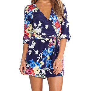 Yumi Kim | Blue Liz Romper Spring Bouquet Print